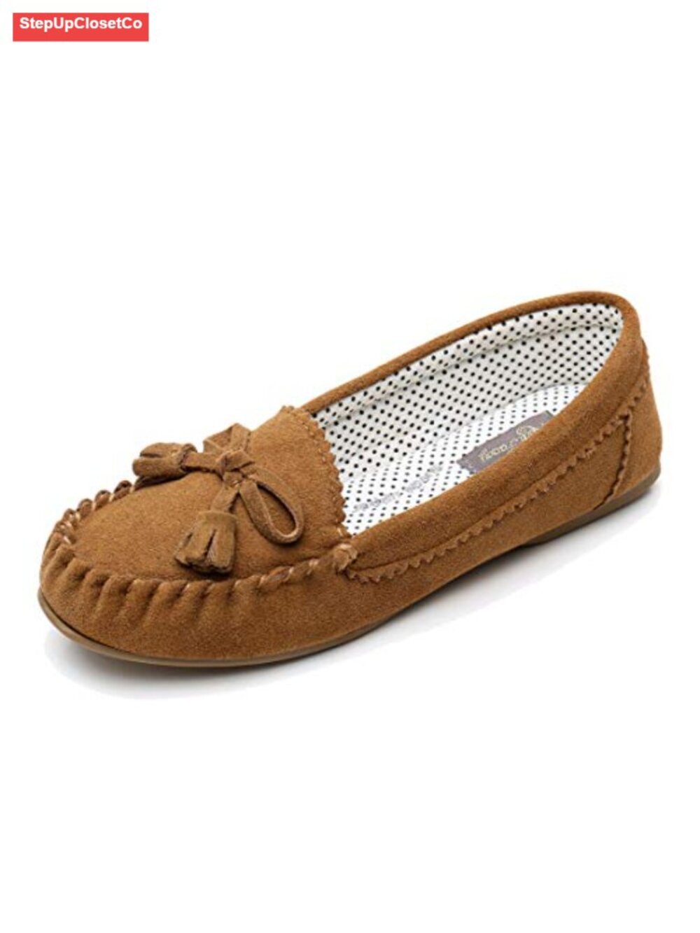 Cow Suede Mocc Women Flat Loafer Slip-On Comfortable
